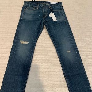 Rag & Bone Distressed Slim Fit Jeans